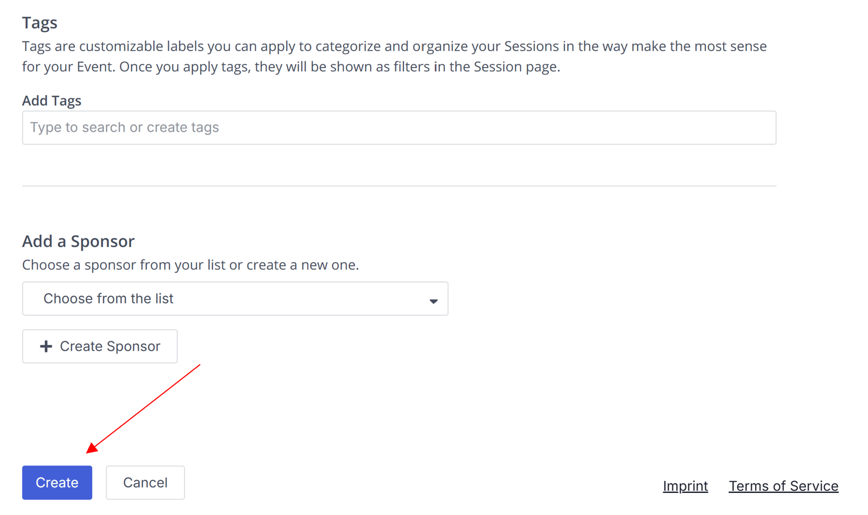 Create Session How to create Sessions and add Presentations